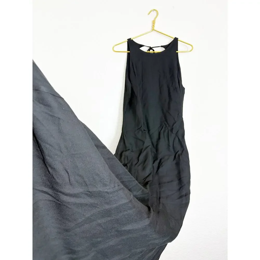 NWT BONDI Born Ophelia Maxi Dress Size Large Black Open Back Aline - Picture 9 of 12